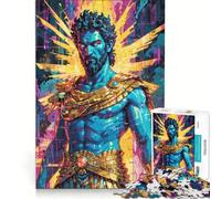 Rompecabezas de 1000 Piezas para Adolescentes Zeus︰ Electric Divinity Juego Educativo Entrena tu Cerebro y Tus Manos Regalo para Amigos y Familiares 38x52cm