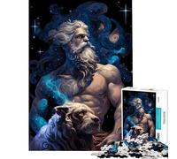 Rompecabezas de 1000 Piezas para Adolescentes Zeus y su compañero Diversión en casa Juego práctico para Mejorar la Memoria Apto para Mayores de 14 años (38x52cm)