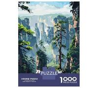 Rompecabezas De 1000 Piezas para Adolescentes Zhangjiajie National Forest, China Rompecabezas para Adultos Juegos Familiares Corte De Precisión Regalos Y Cumpleaños Únicos 38x26cm/1000pcs