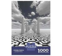 Rompecabezas De 1000 Piezas para Adultos 3D Maze Puzzle Game Rompecabezas para Adultos Juguete Decoración De Pared Desafío Difícil Diversión Actividades En Casa, 38x26cm/1000pcs