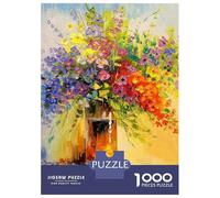Rompecabezas De 1000 Piezas para Adultos A Bouquet of Wild Flowers Rompecabezas para Adolescentes Juguetes Antiestrés Desafío Difícil Actividades Divertidas En Casa 52x38cm/1000pcs