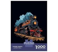 Rompecabezas De 1000 Piezas para Adultos A Classic Steam Train Rompecabezas para Adultos Juego Familiar Vacaciones En Casa Matar El Tiempo Desafiante De Completar 38x26cm/1000pcs