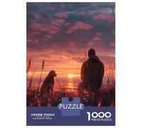 Rompecabezas De 1000 Piezas para Adultos A Man Thinking His Dog Rompecabezas para Adultos Juego Práctico Decoración del Hogar Difícil Y Desafiante 70x50cm/1000pcs