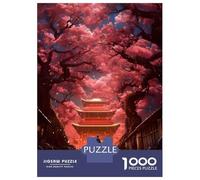 Rompecabezas De 1000 Piezas para Adultos A Walk Among Cherry Trees Rompecabezas para Adolescentes Juguetes Antiestrés Desafío Difícil Actividades Divertidas En Casa 52x38cm/1000pcs