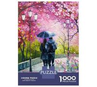Rompecabezas De 1000 Piezas para Adultos A Walk in The Spring Park Rompecabezas para Adolescentes Juguetes De Bricolaje Desafío Difícil Juego Desafiante Regalos 38x26cm/1000pcs