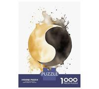 Rompecabezas De 1000 Piezas para Adultos A Yin and Yang Watercolor Rompecabezas para Adultos Juguetes Antiestrés Decoración Perfecta Cumpleaños Y Navidad 70x50cm/1000pcs