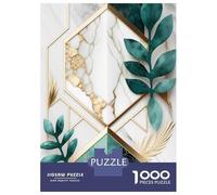 Rompecabezas De 1000 Piezas para Adultos Abstract Botanic Polygons Rompecabezas para Adultos Juegos Relajantes Regalos para Mujeres Desafiantes para Completar 70x50cm/1000pcs
