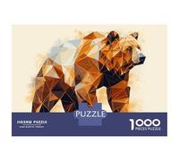 Rompecabezas De 1000 Piezas para Adultos Abstract Brown Bear Rompecabezas para Adultos Juegos Familiares para La Diversión Familiar Regalos De Cumpleaños Y Únicos 38x26cm/1000pcs
