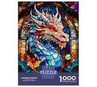 Rompecabezas De 1000 Piezas para Adultos Abstract Dragon Rompecabezas para Adolescentes Juego Familiar Desafío Difícil Gran Regalo para Jugar 38x26cm/1000pcs