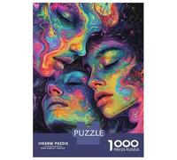 Rompecabezas De 1000 Piezas para Adultos Abstract Faces in Color Rompecabezas para Adultos Juego De Ingenio para La Diversión Familiar Cumpleaños 52x38cm/1000pcs