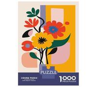 Rompecabezas De 1000 Piezas para Adultos Abstract Floral Arrangement Rompecabezas para Adultos Juego De Ingenio Pero Divertido Y Humorístico Regalos De Cumpleaños Y Únicos 52x38cm/1000pcs