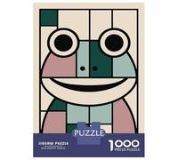 Rompecabezas De 1000 Piezas para Adultos Abstract Frog Art Rompecabezas para Adultos Juego De Ingenio Patrón De Ensamblaje Oferta como Regalo para Toda La Familia 38x26cm/1000pcs