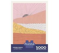 Rompecabezas De 1000 Piezas para Adultos Abstract Landscape with Sunset Art Print Rompecabezas para Adultos Juguetes Antiestrés Patrón De Ensamblaje Cumpleaños 38x26cm/1000pcs