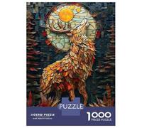 Rompecabezas De 1000 Piezas para Adultos Abstract Raising Deer Rompecabezas para Adultos Juego Práctico Decoración De Pared Regalos para Amigos Y Familiares 38x26cm/1000pcs