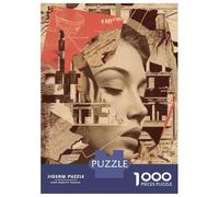 Rompecabezas De 1000 Piezas para Adultos Abstract Woman Collage Art Print-1 Rompecabezas para Adultos Juguete Decoración De Pared Difícil Difícil Y Desafío 52x38cm/1000pcs