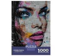 Rompecabezas De 1000 Piezas para Adultos Abstract Woman Portrait Painting Rompecabezas para Adultos: Un Juego Práctico, Divertido Y Un Desafío Educativo con Humor 52x38cm/1000pcs