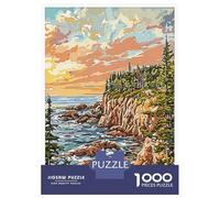 Rompecabezas De 1000 Piezas para Adultos Acadia National Park Sunset Rompecabezas para Adultos Juguetes Antiestrés Análisis Y Lógica Desafiante De Completar 70x50cm/1000pcs