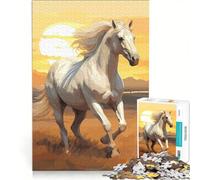 Rompecabezas de 1000 Piezas para Adultos Acuarelas de Caballos Juego Educativo difícil y desafiante colección de Artistas Bellas Artes 50x75cm