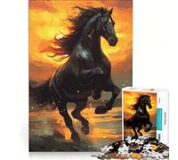 Rompecabezas de 1000 Piezas para Adultos Acuarelas de Caballos Juego Educativo difícil y desafiante colección de Artistas Bellas Artes 50x75cm