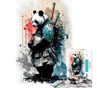 Rompecabezas de 1000 Piezas para Adultos Acuarelas Juguete de Panda Juego Intelectual Juegos educativos Divertidos y humorísticos Regalos de Amigo Invisible (tamaño 50x75cm)