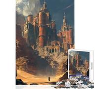 Rompecabezas de 1000 Piezas para Adultos Adolescentes fantasía paisajes desérticos decoración del hogar Juguetes Obras de Arte Regalo Juegos Divertidos Mejora el Amor en Pareja tamaño 38x52cm