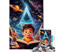 Rompecabezas de 1000 Piezas para Adultos Adolescentes y niños Rompecabezas con diseño de un Libro para Leer Juegos relajantes para Adultos Corte de precisión (tamaño 38x52cm)