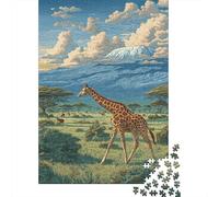 Rompecabezas De 1000 Piezas para Adultos African Safari Scene with Giraffe-2 Rompecabezas para Adultos Juguetes De Bricolaje Análisis Y Lógica Regalos De Cumpleaños Y Únicos 38x26cm/1000pcs