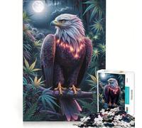 Rompecabezas de 1000 Piezas para Adultos: Águila al anochecer, Juego Educativo, Entrena tu Cerebro y Tus Manos, Mejora el Amor Entre Parejas 38x26cm