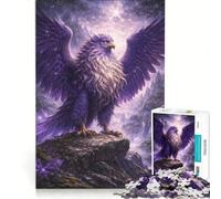 Rompecabezas de 1000 Piezas para Adultos Águila Guardiana de la Glicinia Juegos Divertidos para ejercitar la Mente y Las Manos Toda la Familia 38x26cm