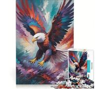 Rompecabezas de 1000 Piezas para Adultos Águila majestuosa en Vuelo Juguetes para armar para la diversión Familiar para Fortalecer el Amor Entre Parejas 38x26cm