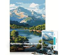 Rompecabezas de 1000 Piezas para Adultos Aigüestortes I Estany De Sant Maurici,Juego de articulaciones firmes,Juego de concentración,Regalo,Tiempo fácil,Divertido,decoración navideña (38x26cm)