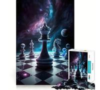 Rompecabezas de 1000 Piezas para Adultos Ajedrez Reina del Universo,Juego de Habilidad Mental,Divertido y preciso,Ideal para Momentos de Paz y diversión, (38x52cm)