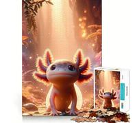 Rompecabezas de 1000 Piezas para Adultos Ajolote,Salamandra,Naturaleza,Juego Limpio para articulaciones,Juego Divertido para Pensar,Relajarse,Tiempo de Juego,Actividad de cumpleaños (50x75cm)