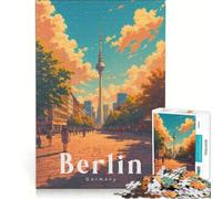 Rompecabezas de 1000 Piezas para Adultos, Alexanderplatz Berlín, Juguete Educativo, Actividades Divertidas para Hacer en casa, Ideal para cumpleaños y Navidad 38x26cm