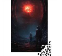 Rompecabezas De 1000 Piezas para Adultos Alien Encounter The Red Planet Mystery Unveiled Rompecabezas para Adultos Juguetes Antiestrés Decoración del Hogar Regalos para Amigos Y Familiares 52x38cm/10