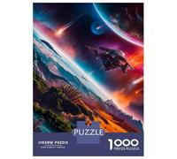 Rompecabezas De 1000 Piezas para Adultos Alien Frontier Voyage Rompecabezas Juego De Ingenio Carrera De Velocidad De Manos Interacción Entre Padres E Hijos 52x38cm/1000pcs