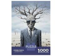 Rompecabezas De 1000 Piezas para Adultos Alien in Suit with Tree Head Rompecabezas para Adultos Juego Familiar Carrera De Velocidad Manual Desafiante para Completar 70x50cm/1000pcs