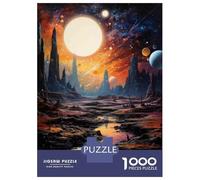 Rompecabezas De 1000 Piezas para Adultos Alien Landscape with River Rompecabezas para Adultos: Un Juego Práctico, Divertido Y Un Desafío Educativo con Humor 70x50cm/1000pcs
