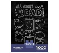 Rompecabezas De 1000 Piezas para Adultos All About My Dad Rompecabezas Juego De Ingenio Carrera De Velocidad De Manos Interacción Entre Padres E Hijos 38x26cm/1000pcs