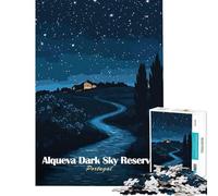 Rompecabezas de 1000 Piezas para Adultos Alqueva Dark Sky Reserve Juego práctico de Aprendizaje Juguetes educativos Regalo de cumpleaños (Tamaño 38x52cm)