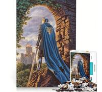 Rompecabezas de 1000 Piezas para Adultos Amanecer sobre Las ruinas, Juego Imposible, interacción Entre Padres e Hijos, Lista de Deseos con Papá Noel 38x52cm