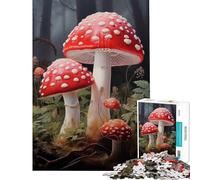 Rompecabezas de 1000 Piezas para Adultos Amanita Muscaria Toys Juegos educativos Regalos de Juegos educativos para Mujeres Regalo de cumpleaños (Tamaño 75x50cm)