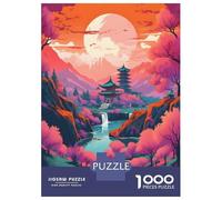 Rompecabezas De 1000 Piezas para Adultos Amazing Colorful Landscape Rompecabezas para Adultos Juego Familiar Vacaciones En Casa Matar El Tiempo Difícil Y Desafiante 52x38cm/1000pcs