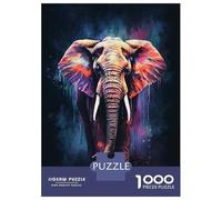 Rompecabezas De 1000 Piezas para Adultos Amazing Elephant Rompecabezas para Adultos Juego Familiar Regalos para Mujeres Regalos para Amigos Y Familiares 52x38cm/1000pcs