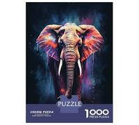 Rompecabezas De 1000 Piezas para Adultos Amazing Elephant Rompecabezas para Adultos Juegos Familiares Desafío Difícil para Cumpleaños, Navidad 70x50cm/1000pcs