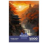 Rompecabezas De 1000 Piezas para Adultos Amazing Sunset The River Rompecabezas para Adultos Juego Práctico Decoración Perfecta Regalos De Cumpleaños Y Únicos 52x38cm/1000pcs