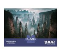 Rompecabezas De 1000 Piezas para Adultos Amazing Zhangjiajie National Forest Park Rompecabezas para Adolescentes Juguetes De Bricolaje Desafío Difícil Juego Desafiante Regalos 52x38cm/1000pcs