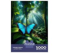 Rompecabezas De 1000 Piezas para Adultos Amazon Rainforest Butterfly Rompecabezas para Adultos Juego De Ingenio Decoración Difícil Y Desafiante 70x50cm/1000pcs