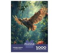 Rompecabezas De 1000 Piezas para Adultos Amazon Rainforest Owl Rompecabezas para Adultos Juegos Familiares Carrera De Velocidad Manual Regalo De Cumpleaños, Regalos, 38x26cm/1000pcs