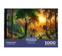 Rompecabezas De 1000 Piezas para Adultos Amazon Rainforest Sunset Rompecabezas para Adultos Juguetes Antiestrés Difícil Difícil Y Desafiante 38x26cm/1000pcs